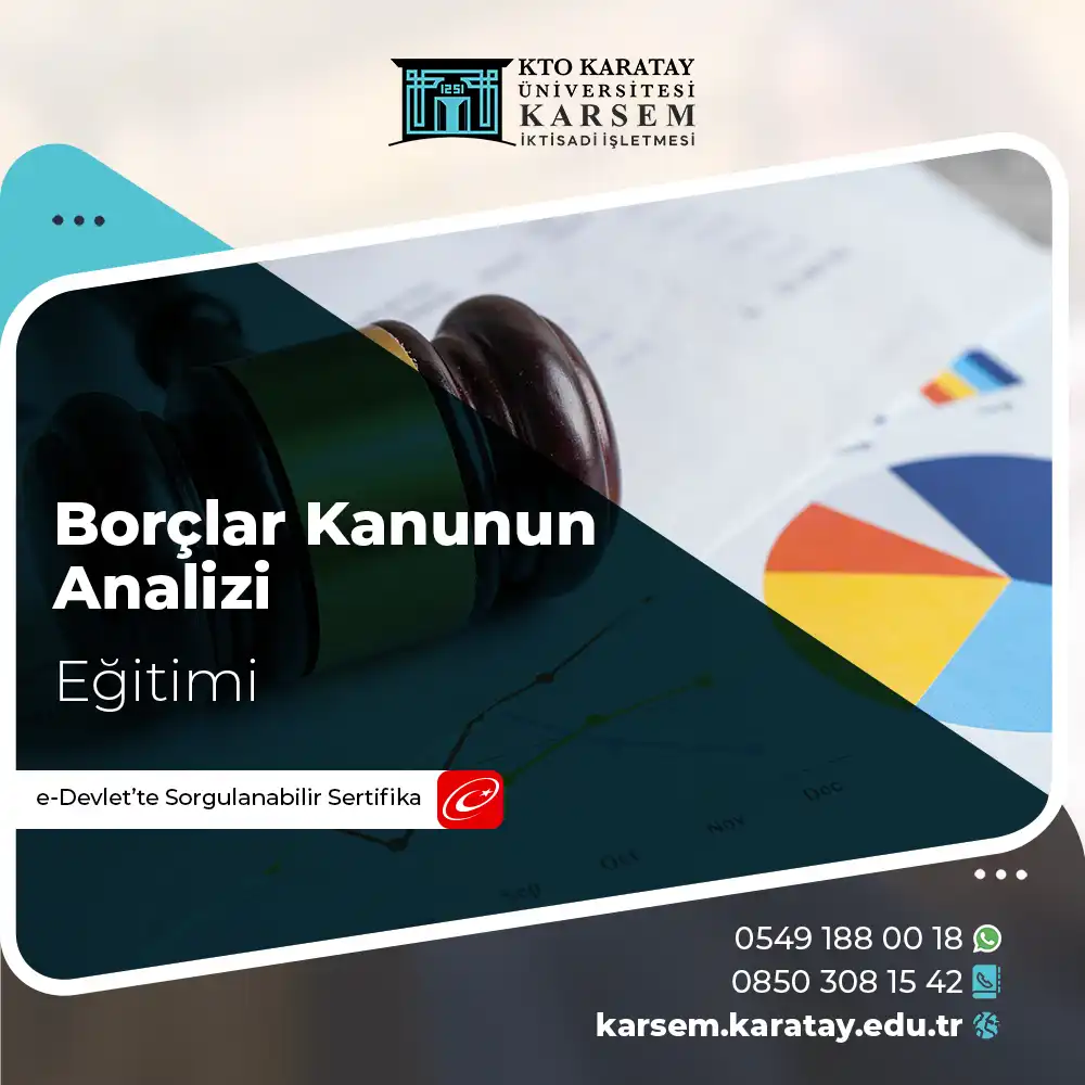 Borçlar Kanunun Analizi Eğitimi Sertifika Programı